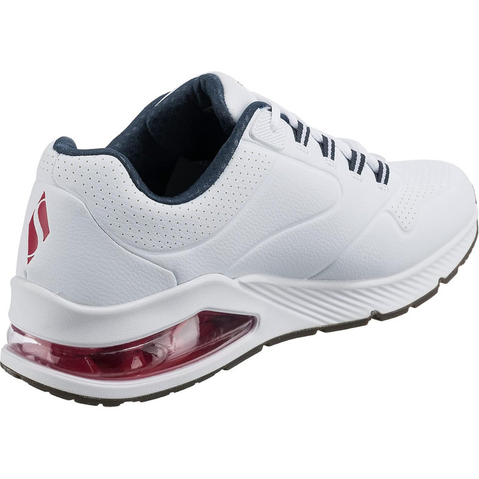 Скечерс 45 EU: білі кросівки з синтетичною окантовкою