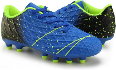 Дитячі футбольні бутси Hawkwell для твердого поля, чорно-зелені (30 EU, синьо-зелені)