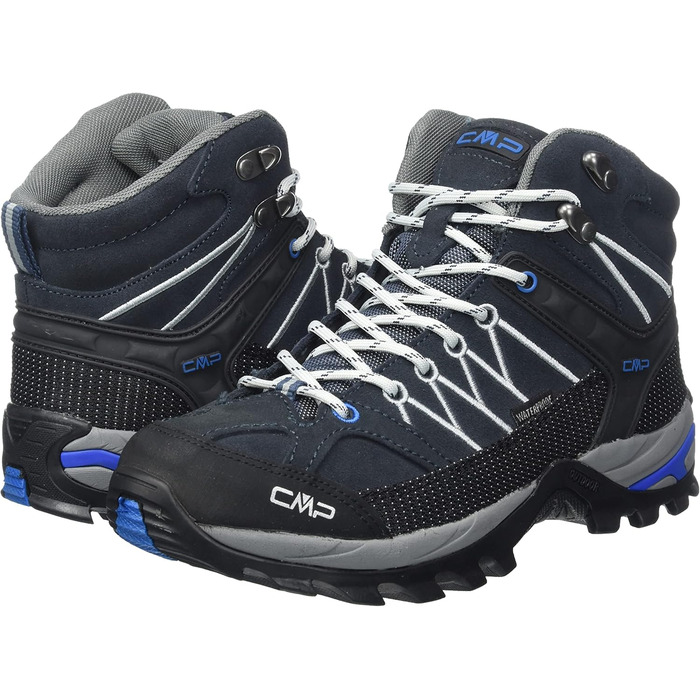 Чоловічі трекінгові черевики CMP Rigel Mid WP, розмір 46 EU, синій/цементний колір