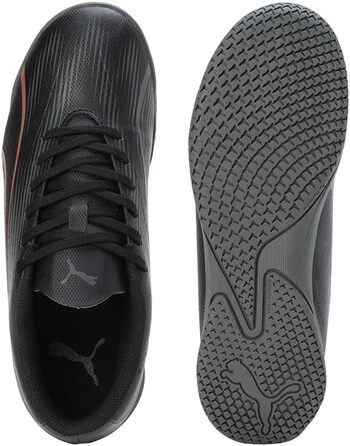 Дитячі футбольні бутси PUMA Ultra Play It Jr для гри в футбол (36 EU, Puma Black Copper Rose)