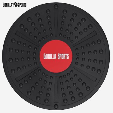 Балансборд GORILLA SPORTS® - Ø 40 см, до 110-180 кг, дерево/пластик - для тренування рівноваги, терапії та дітей