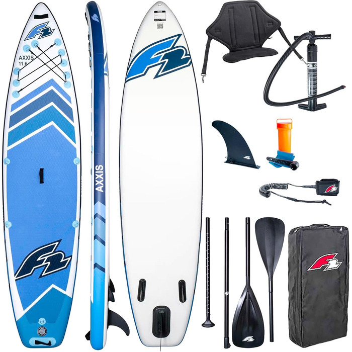 Надувний SUP дошка Campsup F2 AXXIS Combo | SUP для веслування | Комплект з аксесуарами, 11'6", блакитний