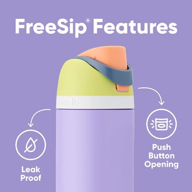 Пляшка для води Ylife Owala з кнопковою кришкою, колір Marshmallow, 500 мл