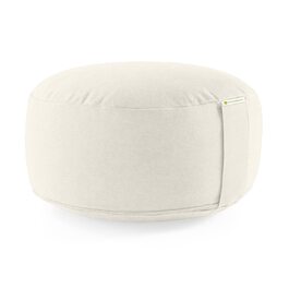 Медитаційне подушечка Lotuscrafts® з висотою сидіння 15 см, з пшоняною начинкою, кругла подушка для йоги, кругла подушка для підлоги, подушка для медитації, знімний чохол, сертифікат GOTS, натуральні матеріали