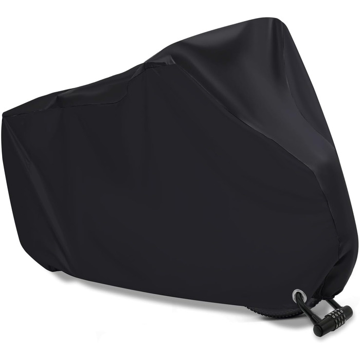 Чохол для велосипеда MINVOO: захист від дощу, сонця, пилу та вітру. Підходить для електровелосипедів та гірських велосипедів. Чорний колір.