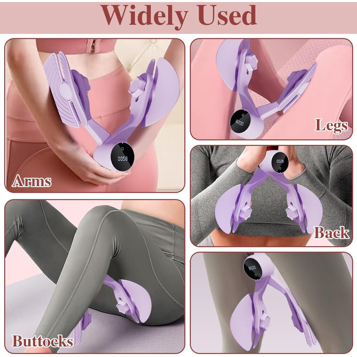 Тренування тазового дна Oberschenkel Trainer для жінок та чоловіків: пристрій для тренування м'язів стегон, тазу та ніг вдома. Violett