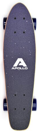 Скейтборд Apollo Fancy 22.5 дюйма, вінтажний міні-крузер з дерев'яною декою, для дітей від 8 років, з LED-колесами або без, повна комплектація