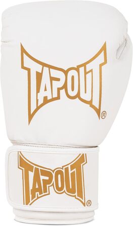 Боксерські рукавички Tapout з екошкіри Torrey, білі/золоті, 8 oz