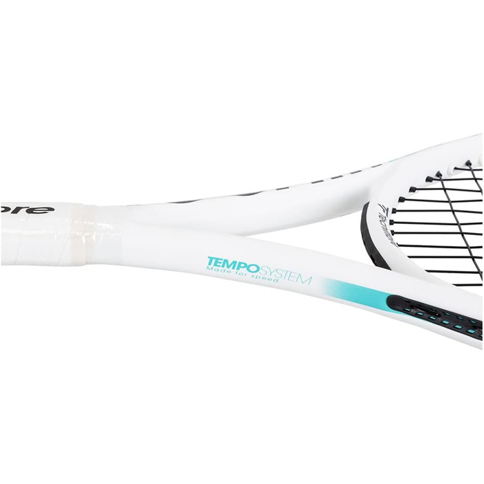 Тенісна ракетка Tecnifibre Tempo 255, 255 г, без струн, біла, розмір ручки 2