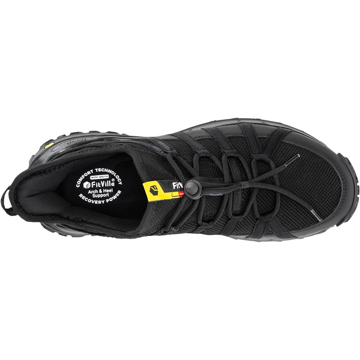 Черевики для хайкінгу FitVille для чоловіків (широкі) - трекінгові, Outdoor, зручні, дихаючі, легкі, чорні (42 EU)