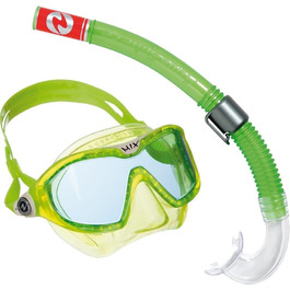 Дитячий набір для снорклінгу Aqua Lung Sport з маскою і трубкою, універсальний розмір, зелений (лайм)