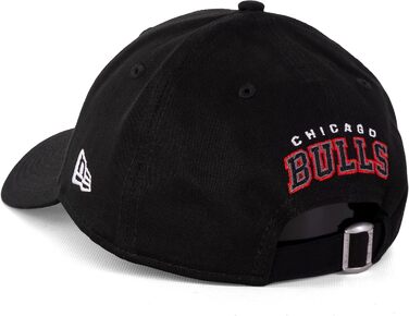 Кепка New Era 9Forty NFL NBA MLB Limited Edition Chicago Bulls чорно-червона, універсальний розмір