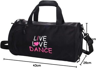 Спортивна сумка-дафл Kilofly для дівчаток: сумка для балету, танців та гімнастики, дорожня сумка на плече S1