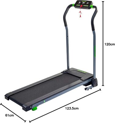 Бігова доріжка Tunturi Cardio Fit T5 для дому, складана, 10 км/год, LCD, Walking Pad