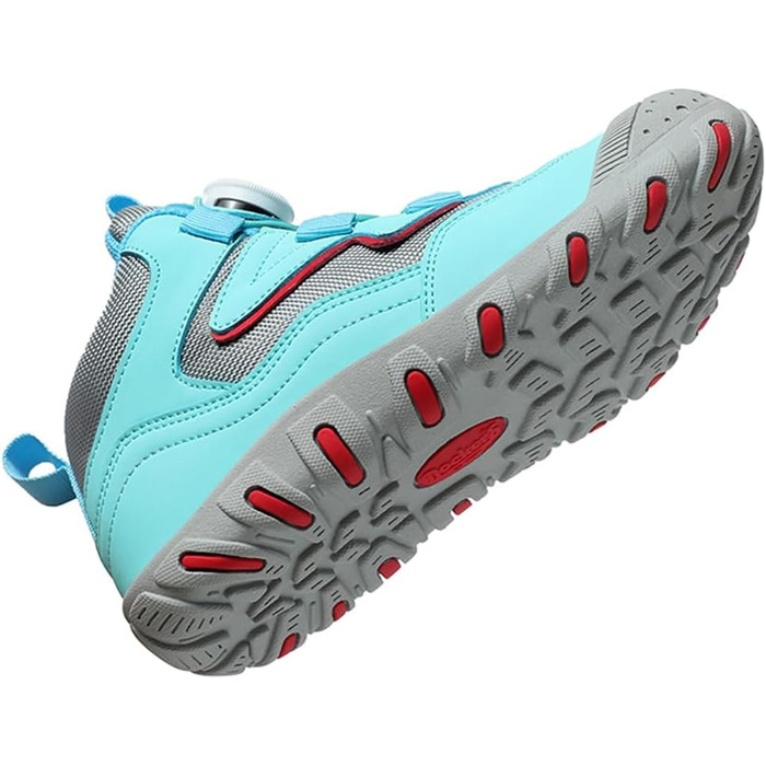 Дитячі баскетбольні кросівки Kinder Swivel Buckle: зручні трекінгові черевики для дівчаток та хлопчиків, водонепроникні, дихаючі, з антиковзкою підошвою (32 EU, блакитні)