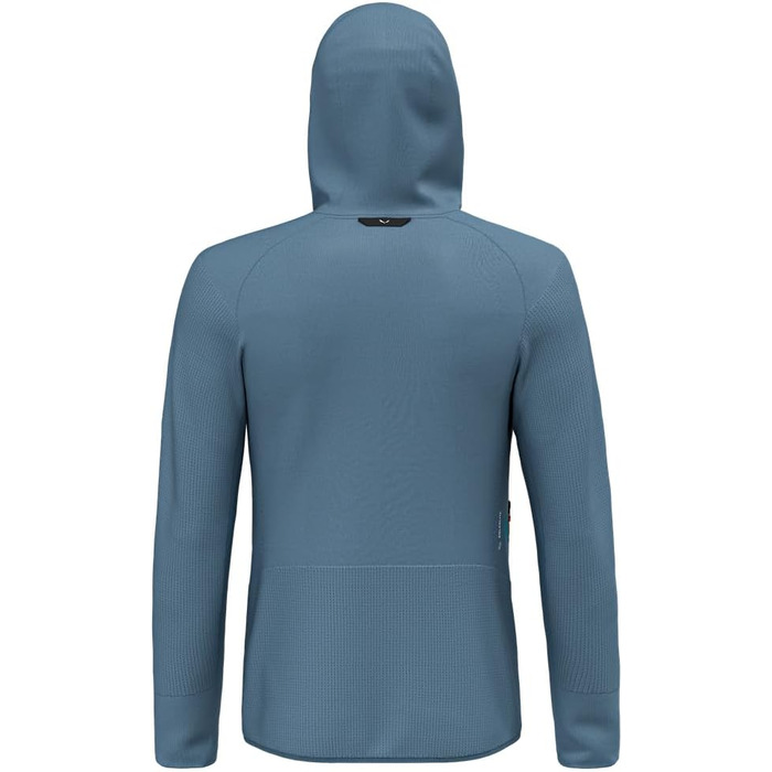 Чоловіча флісова куртка Salewa Puez Waffle Hybrid Polarlite з капюшоном, java blue, розмір S