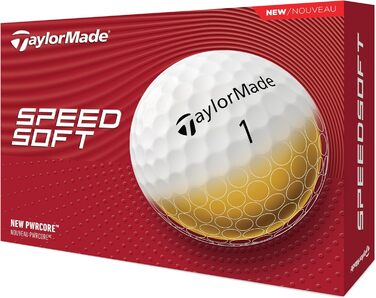 Гольф м'яч TaylorMade Tm24 Speedsoft, білий/синій (12 шт.)