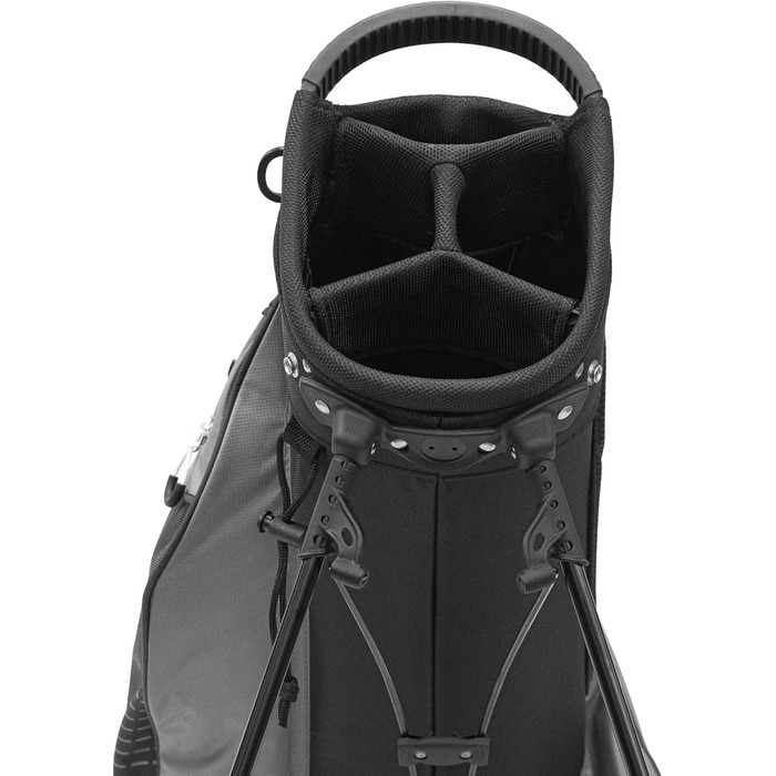 Сумка для гольфу Longridge Super Lite з 8 відділеннями, чорно-червона