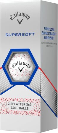 Гольф-м'ячі Callaway Supersoft 2023 - червоний, 12 шт.