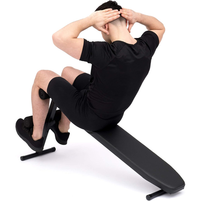 Лава для преса та гантелей Marbo Sport SmartGym SG-15, чорна, тренажер для преса