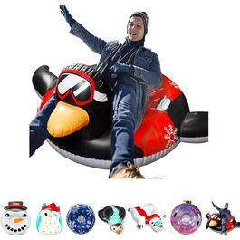 Надувний санки-пончик, труба для снігу. Іграшка для снігу для дорослих та дітей. Чудовий варіант для сімейного відпочинку на природі, катання на снігу після катання на лижах або сноуборді.