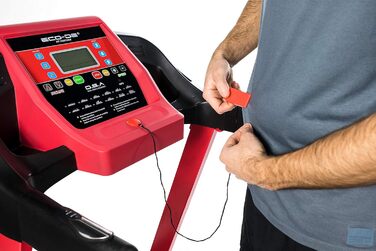 Біговий тренажер ECODE® складаний з DSA Double Shock Absorber, нахилом, Bluetooth та LCD-дисплеєм. 12 програм, опціональний масажер