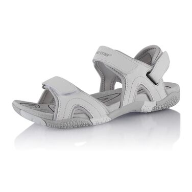 Трекінгові сандалі Fusskleidung® унісекс, біло-сірі, 45 EU, з міцною підошвою для походів та літа
