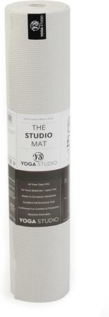 Універсальний килимок для йоги Yoga Studio, 6 мм, білий, нековзний, міцний, 183×61 см