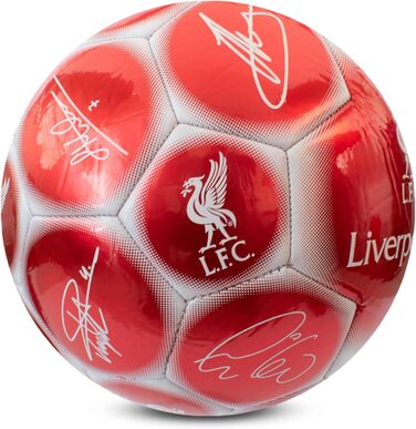 Офіційний футбольний м'яч Liverpool F.C. Hy-Pro, металевий, розмір 5, для тренувань і матчів, колекційний, для дітей і дорослих