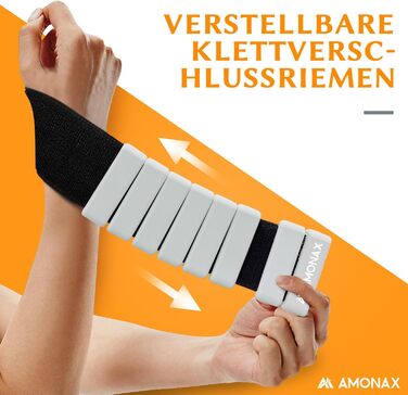 Манжети для фітнесу Amonax на щиколотки та зап'ястя, 2х0.5кг, сірі - ваги для ніг і рук, пілатес, для жінок та чоловіків