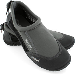 SEAC Splash: Шкарпетки для плавання та відпочинку на морі, пляжі та басейні (для дорослих та дітей), швидко сохнуть, сірі та чорні, 43 EU