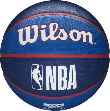 Баскетбольний м'яч Wilson NBA Team Tribute Philadelphia 76ers, розмір 7 (17,8–74,9 см)