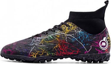 Дитячі футбольні бутси KUUK для штучного газону та залу: футбольні бутси, зала, тренування (38 EU, K028, чорний)