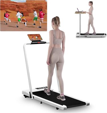 Бігова доріжка Raceable Superun Walking Pad для дому, складана, до 12 км/год, під стіл, 136 кг, з керуванням через додаток та режимом багатокористувацьких перегонів