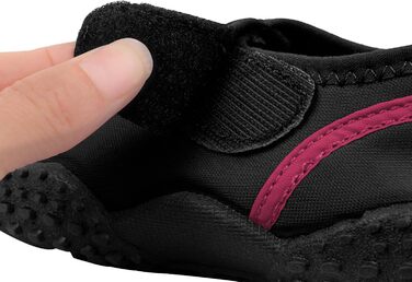 Активні водяні черевики для хлопчиків Lakeland Seathwaite з легкою застібкою (26 EU, чорний рожевий)