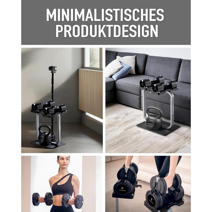 Регульовані гантелі BYZOOM FITNESS 2x5 кг, компактні для дому, 5-в-1, для силових і функціональних тренувань, для початківців