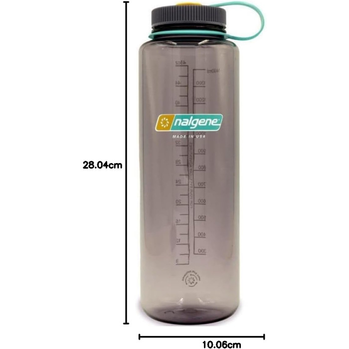 Пляшка для води Nalgene WH Silo Sustain 1,4 л, баклажанова, екологічна
