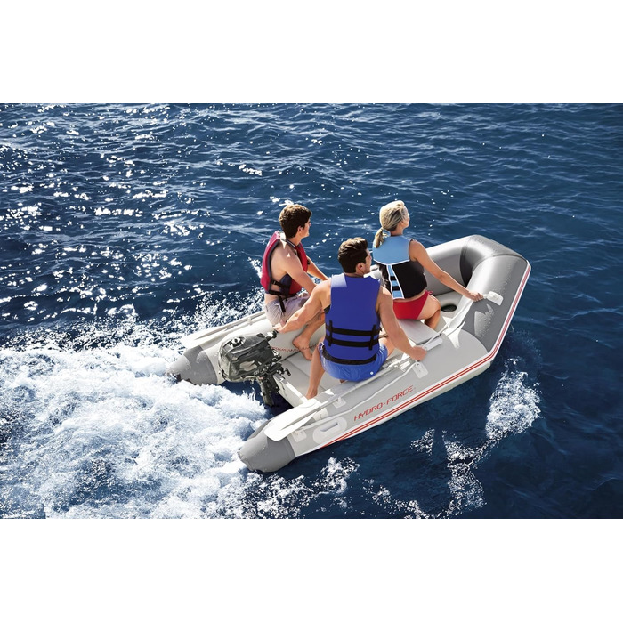 Надувний човен Bestway Hydro-Force Caspian Pro 280x152x42 см для 3 дорослих і 1 дитини, комплект для спорту