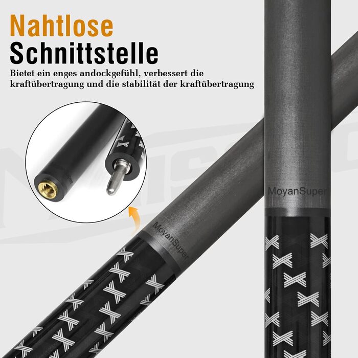 Більярдний кий з карбону, 58 дюймів, наконечник 12.5 мм, вага 20/21 унція, аксесуар для більярду C4706-200Z