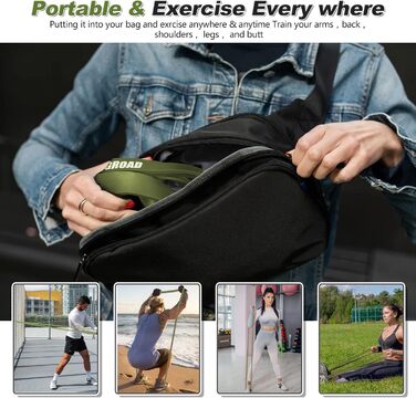 Набір еластичних стрічок опору 5 шт. для фітнесу, силових тренувань та пілатесу, з дверним фіксатором, зелені