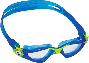 Дитячі плавальні окуляри Aquasphere Kayenne JR з UV-захистом, силіконовим ущільненням, антифогом та захистом від протікання, для хлопчиків і дівчаток від 6 років, жовто-сині, універсальний розмір