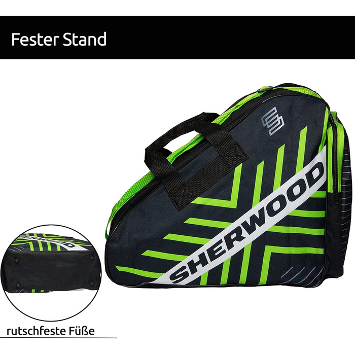 Сумка для ковзанів Sherwood Greenline: для ковзанів, роликів та хокею