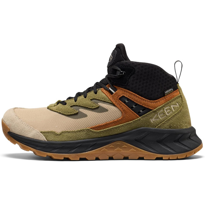 Чоловічі трекінгові черевики KEEN Hightrail Mid Waterproof, 40.5 EU, колір Сафарі Чорний