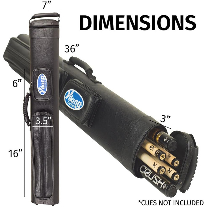 Чохол для бильярдних київ Viking з плечовим ременем, з вініловим корпусом та фетровою підкладкою