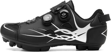 Велосипедні шкарпетки для чоловіків та жінок: шкарпетки для шосе, MTB, сумісні з SPD, 2 шари, з шипами, для їзди на велосипеді (39 EU, A)