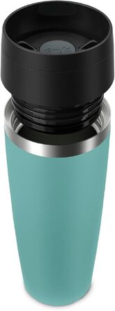 Термокухоль Emsa Classic N2023850, 0.5 л, нержавіюча сталь, з гвинтовою кришкою та напивом 360°, Petrol Blue