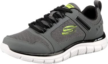 Чоловічі кросівки Skechers Burns-Agoura, 43 EU, шкіра, сітка, чорний колір