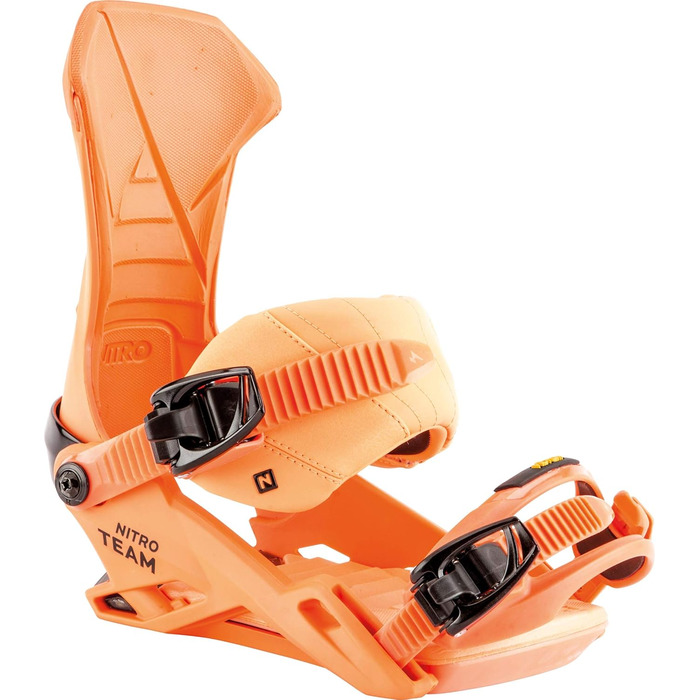 Кріплення для сноуборду Nitro Team Bdg'19: високоякісні, універсальні для фрірайду, фристайлу та карвінгу, оранжевого кольору