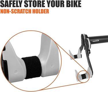 Кріплення для велосипеда Ibera на стіну, горизонтальне, регульоване, для дому/гаража, 45°