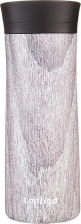 Термокухоль Contigo Pinnacle Autoseal 420 мл, нержавіюча сталь, дерев'яний колір (Blonde Wood), ізольований, герметичний, для кави та чаю, BPA-free